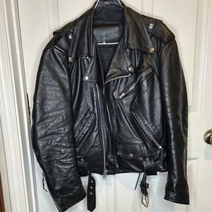 Vintage Leather Jacket Harley Davidson unisex